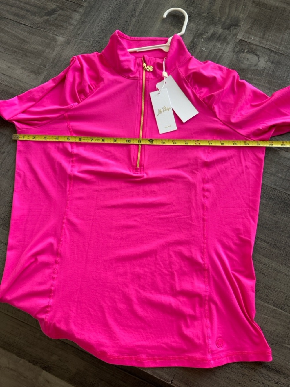 Lilly Pulitzer new with tags Justine half zip Parigini pink XXL - Picture 4 of 5